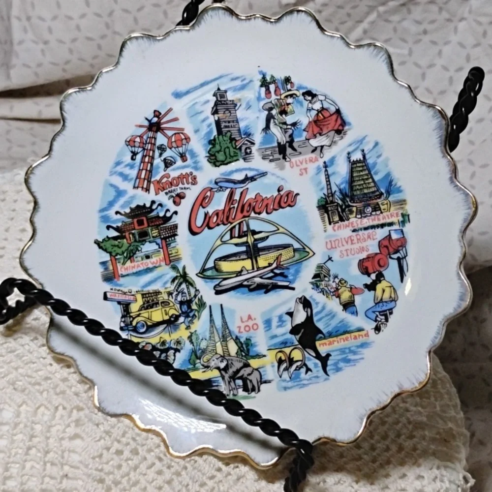 Vintage California Souvenir State Collector's Plate